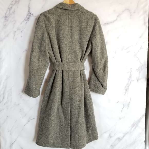 VINCE Double Breasted Belted Winter Wool Coat - Picture 3 of 12